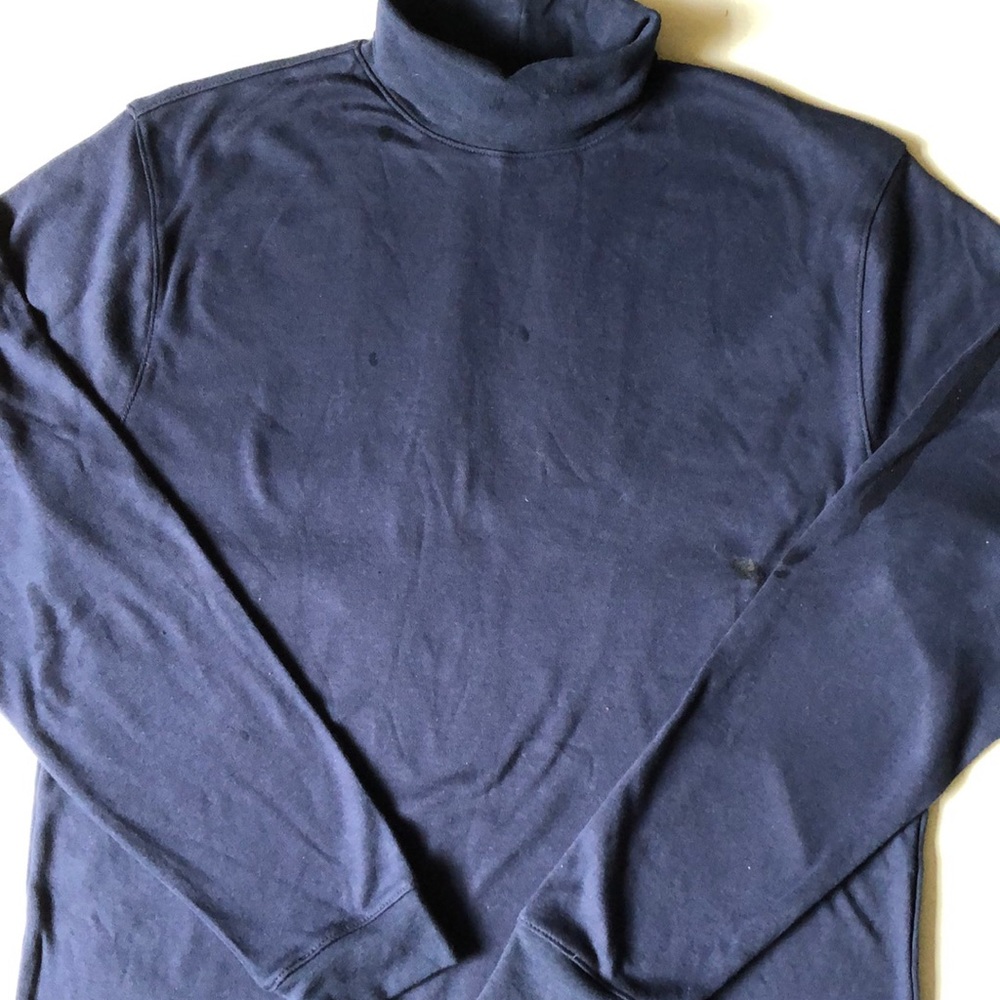 Turtleneck top mens size M chest 38-40" new 60% cotton 40% polyester navy George